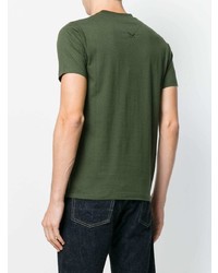 T-shirt à col rond olive Kenzo