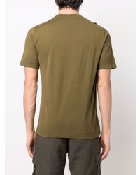 T-shirt à col rond olive Transit