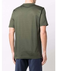 T-shirt à col rond olive Canali