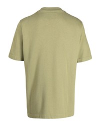 T-shirt à col rond olive Barbour