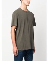 T-shirt à col rond olive James Perse