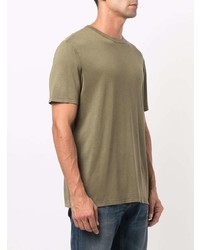 T-shirt à col rond olive Officine Generale