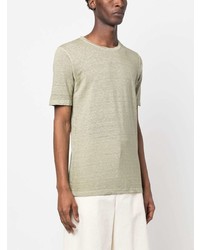 T-shirt à col rond olive 120% Lino