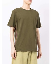 T-shirt à col rond olive Paul Smith