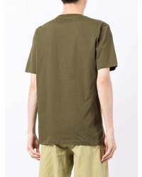 T-shirt à col rond olive Paul Smith