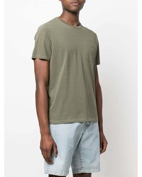 T-shirt à col rond olive Parajumpers