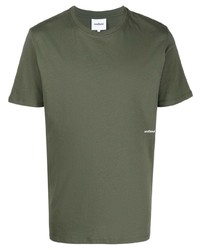 T-shirt à col rond olive Soulland