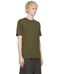 T-shirt à col rond olive Acne Studios