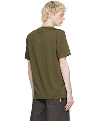 T-shirt à col rond olive Acne Studios