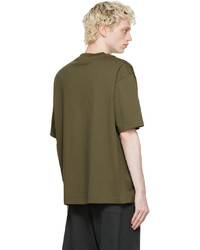 T-shirt à col rond olive Acne Studios