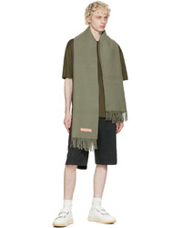 T-shirt à col rond olive Acne Studios