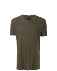 T-shirt à col rond olive Thom Krom