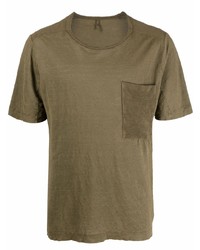 T-shirt à col rond olive Transit