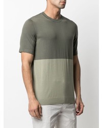 T-shirt à col rond olive Theory