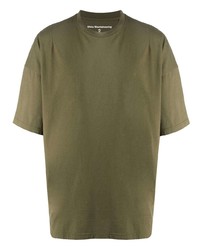 T-shirt à col rond olive White Mountaineering
