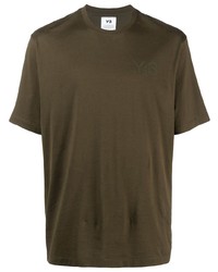 T-shirt à col rond olive Y-3