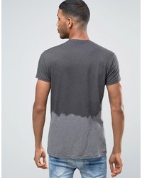 T-shirt à col rond ombre gris Pull&Bear
