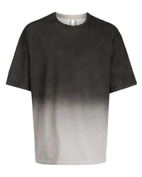T-shirt à col rond ombre noir Attachment