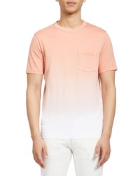 T-shirt à col rond ombre rose