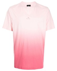 T-shirt à col rond ombre rose PS Paul Smith