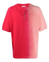 T-shirt à col rond ombre rouge Diesel Red Tag