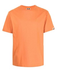 T-shirt à col rond orange A Bathing Ape