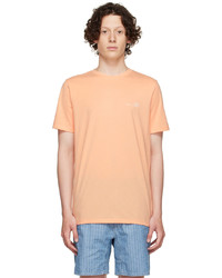 T-shirt à col rond orange A.P.C.