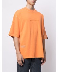 T-shirt à col rond orange AAPE BY A BATHING APE