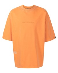 T-shirt à col rond orange AAPE BY A BATHING APE