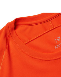 T-shirt à col rond orange Arc'teryx