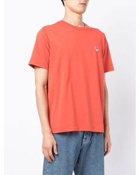 T-shirt à col rond orange PS Paul Smith