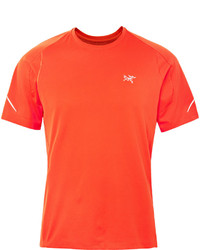 T-shirt à col rond orange Arc'teryx