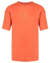 T-shirt à col rond orange Armani Exchange