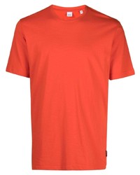 T-shirt à col rond orange Aspesi