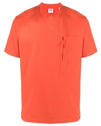 T-shirt à col rond orange Aspesi