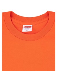 T-shirt à col rond orange Supreme