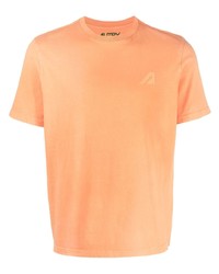 T-shirt à col rond orange AUTRY