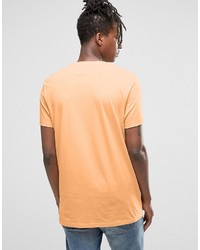 T-shirt à col rond orange Asos