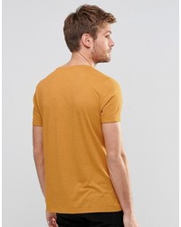 T-shirt à col rond orange Asos