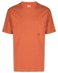 T-shirt à col rond orange C.P. Company