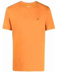 T-shirt à col rond orange C.P. Company