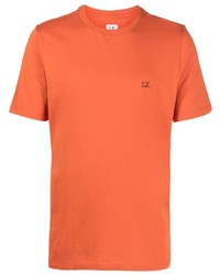 T-shirt à col rond orange C.P. Company