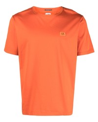 T-shirt à col rond orange C.P. Company