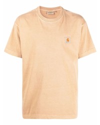 T-shirt à col rond orange Carhartt WIP