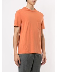 T-shirt à col rond orange Cerruti 1881