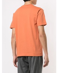 T-shirt à col rond orange Cerruti 1881