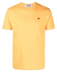 T-shirt à col rond orange Comme Des Garcons Play
