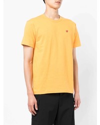 T-shirt à col rond orange Comme des Garcons