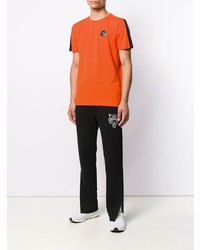 T-shirt à col rond orange Plein Sport