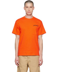 T-shirt à col rond orange Cowgirl Blue Co
